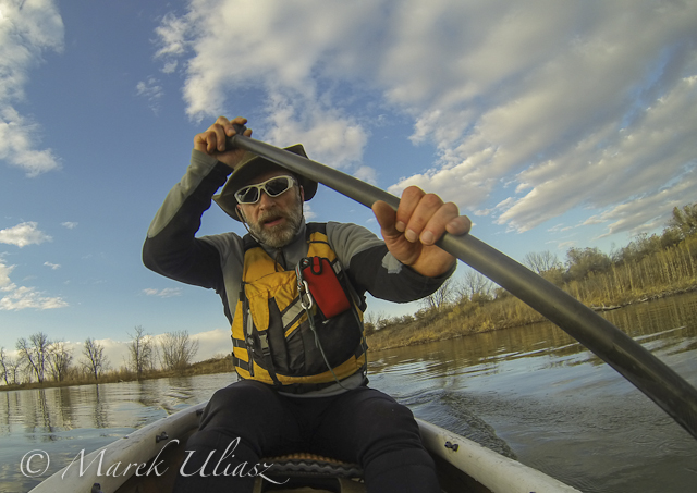 paddling Sea Wind canoe