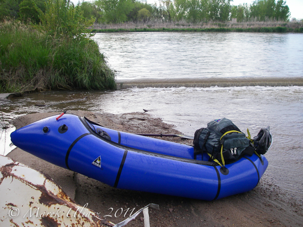 Alpacka packraft on South Platte River