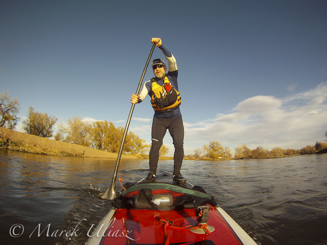 paddling SUP on South Platte River