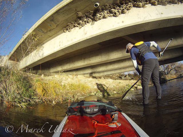 paddling SUP on South Platte River