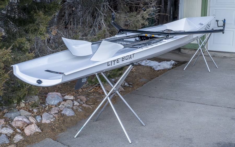 Fort Collins, CO, USA - December 2, 2023: Coastal rowing shell,