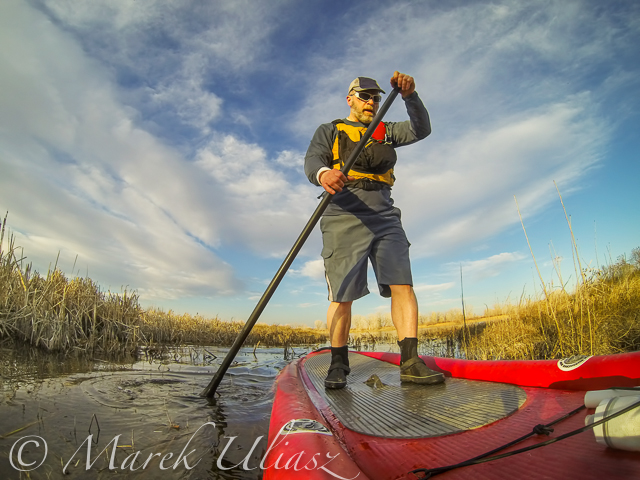 SUP paddling in COlorado